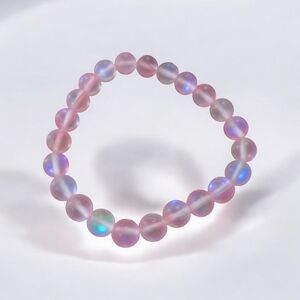 Pink Stretchy Bead bracelet